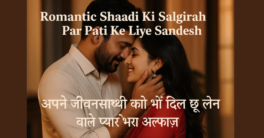 Romantic Shaadi Ki Salgirah Par Pati Ke Liye Sandesh – अपने जीवनसाथी को भेजें दिल छू लेने वाले प्यार भरे अल्फाज़